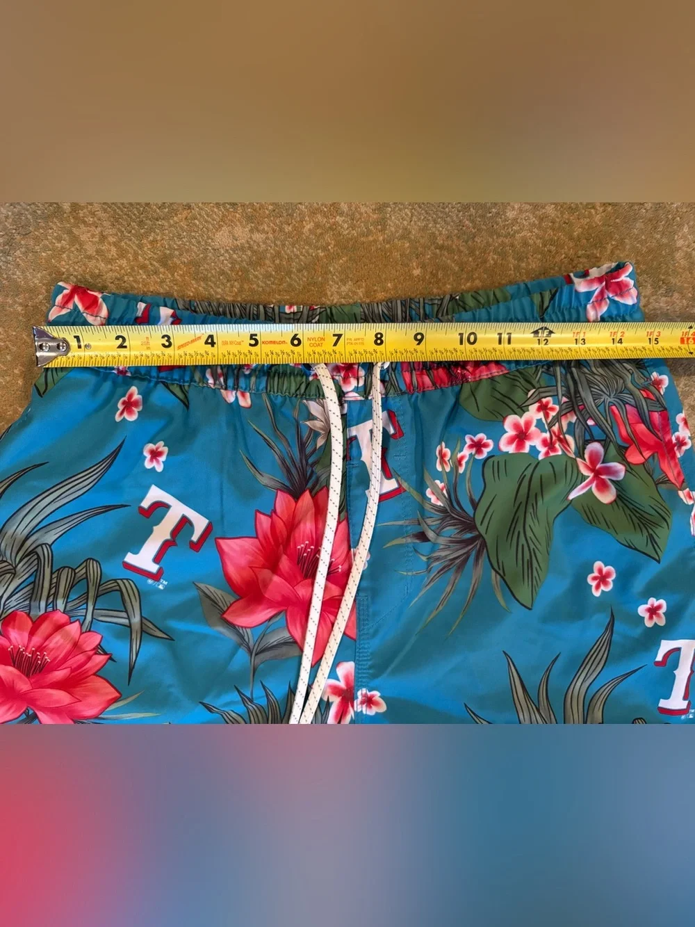 Hurley x 47 Texas Rangers Tropical Swim Trunks Men’s M